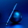 Перьевая ручка PARKER IM MONOCHROME F328 BLUE PVD F 2172963